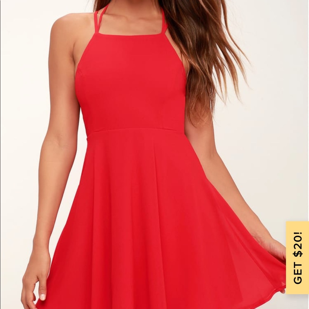 Lulus red dress